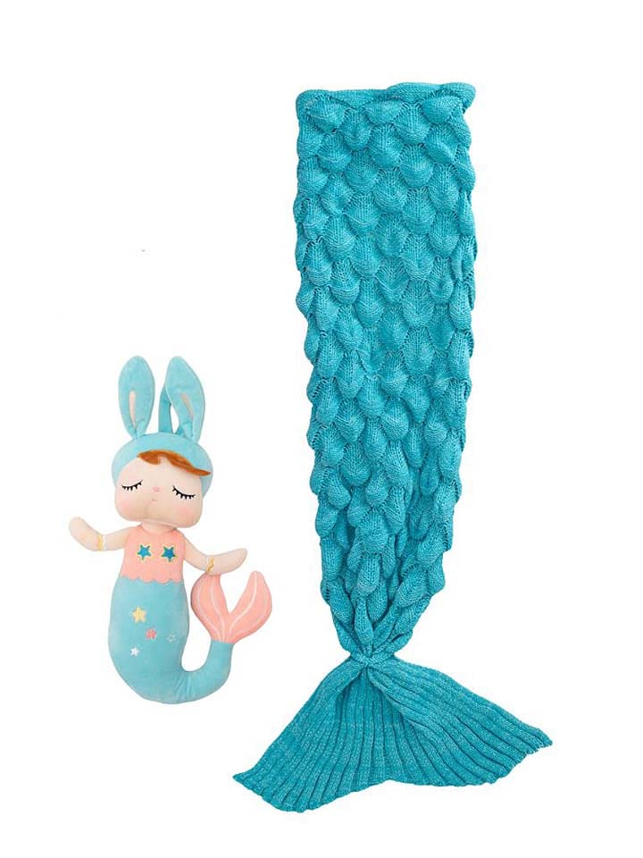 Crochetts 2-częściowy zestaw "Doll Lili" w kolorze niebieskim rozmiar: onesize