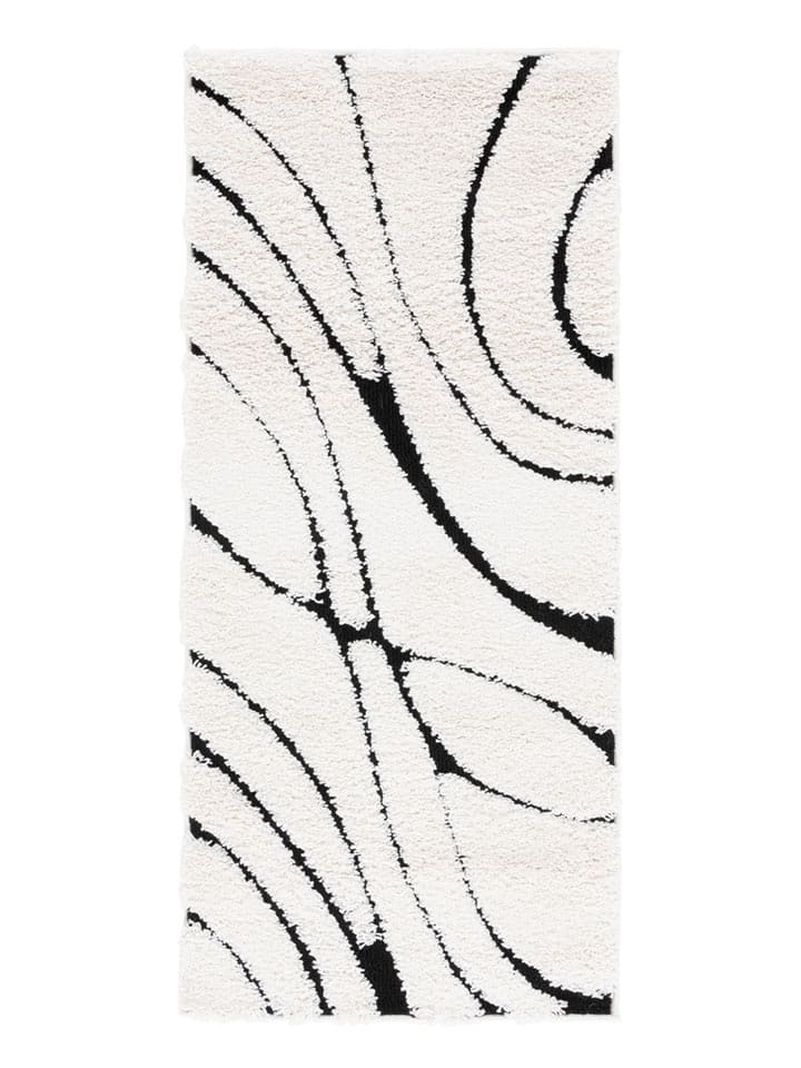 Safavieh Dywan "Shag" w kolorze biało-czarnym rozmiar: 69x213 cm