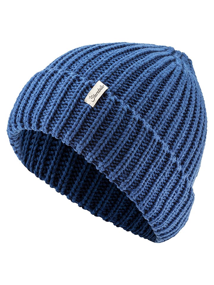 Sterntaler Dzianinowa czapka w kolorze niebieskim rozmiar: 49 cm