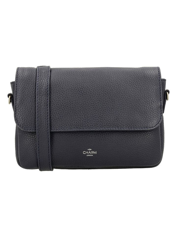 Charm Skórzana torebka w kolorze granatowym - 23 x 16 x 5 cm rozmiar: onesize