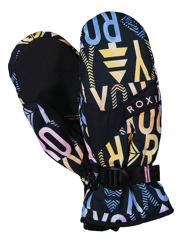 Roxy Rękawiczki funkcyjne "Jetty" w kolorze niebiesko-żółto-czarnym rozmiar: M