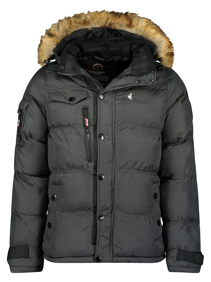 Canadian Peak Kurtka pikowana "Bukkateak" w kolorze antracytowym rozmiar: 164