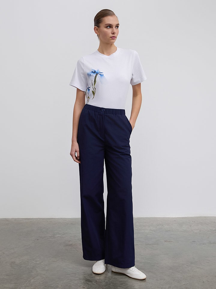 BGN Spodnie w kolorze granatowym rozmiar: 40