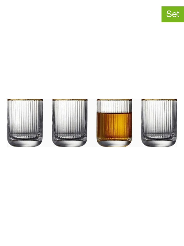 Bitz Szklanki (6 szt.) "Palermo" w kolorze złotym - 60 ml rozmiar: onesize