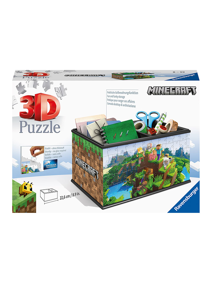 Ravensburger 216-częściowe puzzle 3D "Minecraft storage box" - 8+ rozmiar: onesize