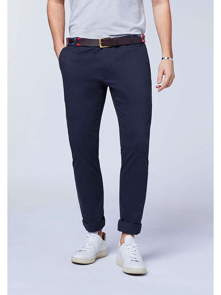 Polo Sylt Spodnie chino w kolorze granatowym rozmiar: 48