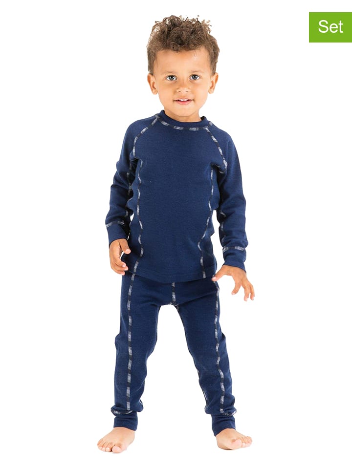 HULABALU 2-częściowy zestaw bielizny funkcyjnej w kolorze granatowym rozmiar: 122