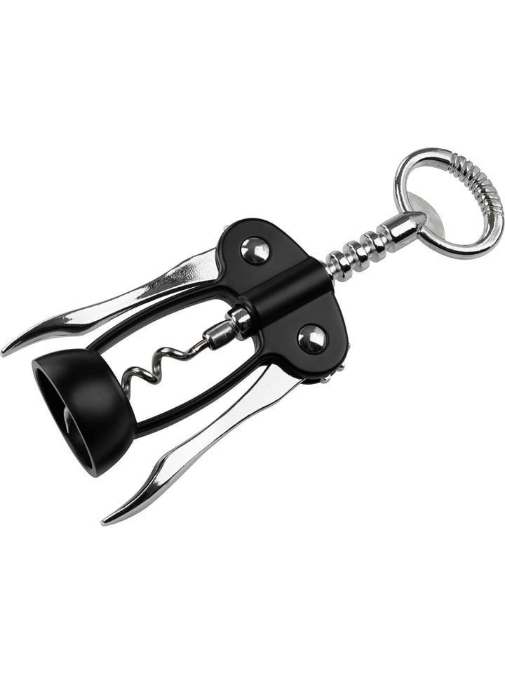 Fackelmann Korkociąg w kolorze srebrno-czarnym - dł. 17 cm rozmiar: onesize