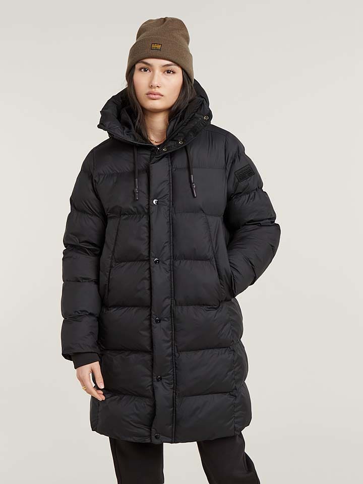 G-Star Płaszcz pikowany w kolorze czarnym rozmiar: M