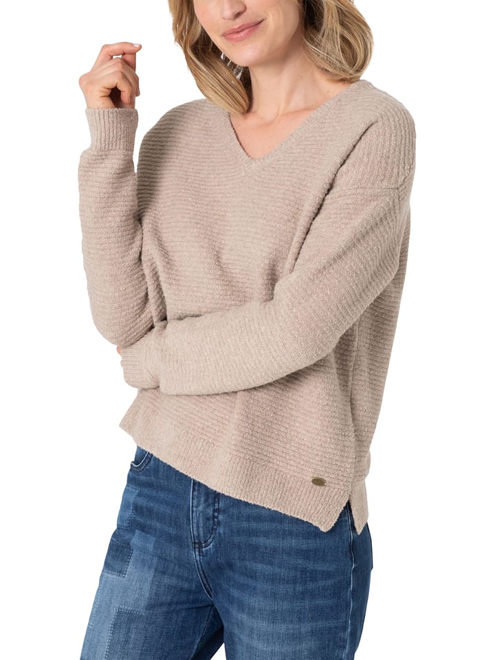 Timezone Sweter w kolorze beżowym rozmiar: XL