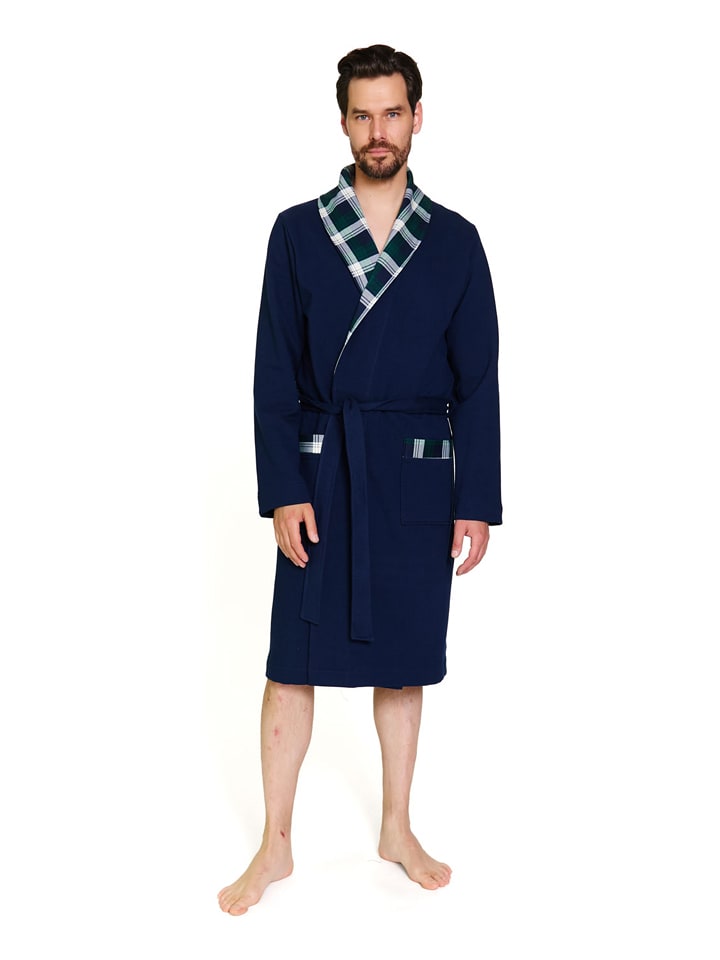 Doctor Nap Szlafrok w kolorze granatowym rozmiar: M