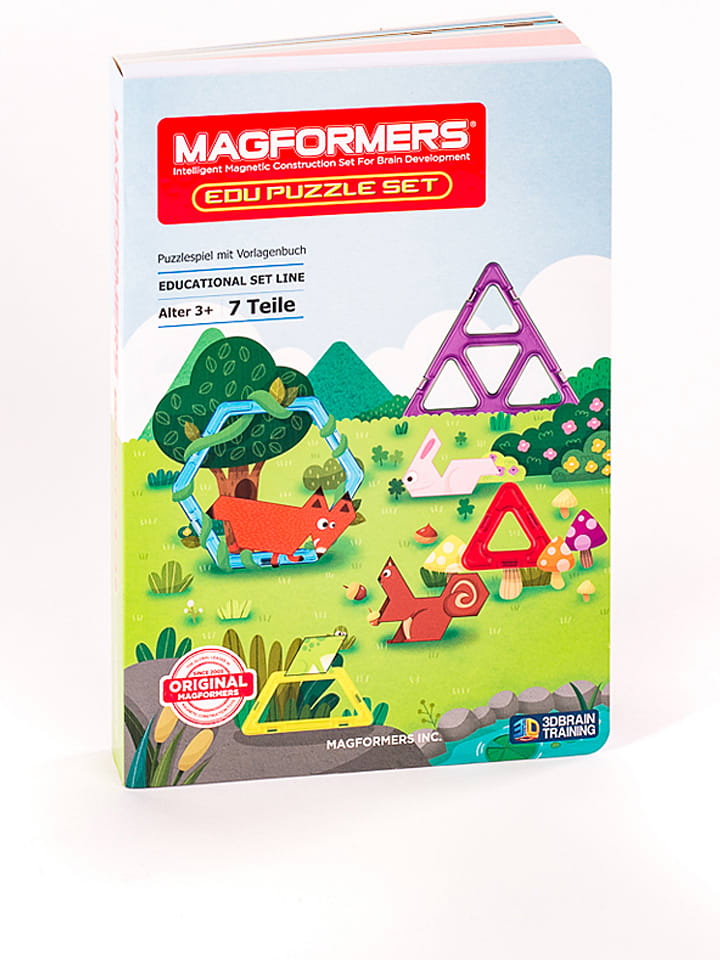 MAGFORMERS 7-częściowy zestaw magnetyczny "Edu Puzzle" - 3+ rozmiar: onesize