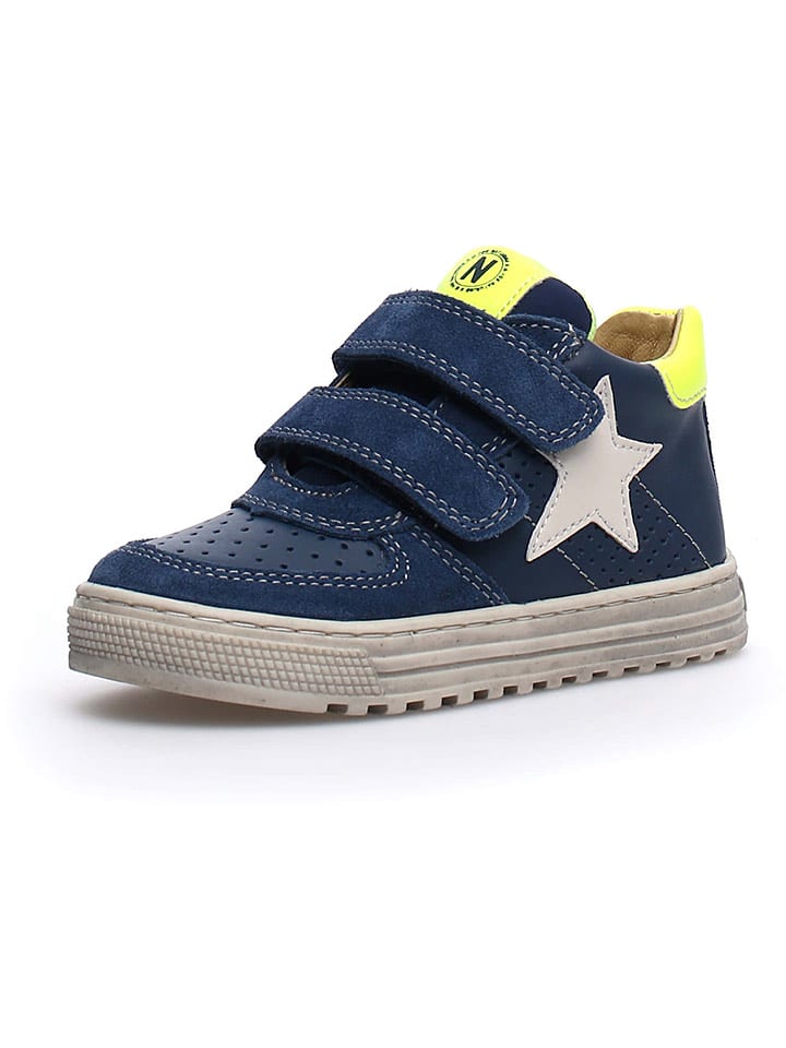 Naturino Skórzane sneakersy "Hess" w kolorze granatowym rozmiar: 30