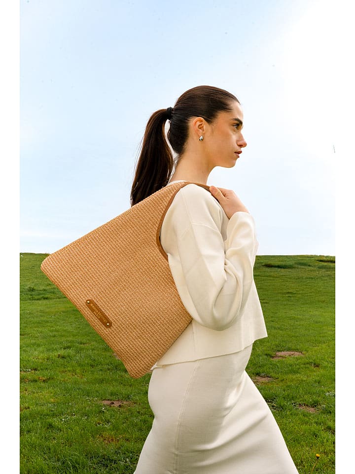 maison héritage PARIS Torebka "Mald" w kolorze beżowym - 38 x 47 cm rozmiar: onesize