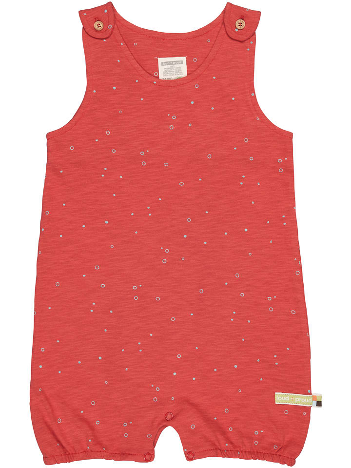 loud + proud Rampers w kolorze czerwonym rozmiar: 74/80