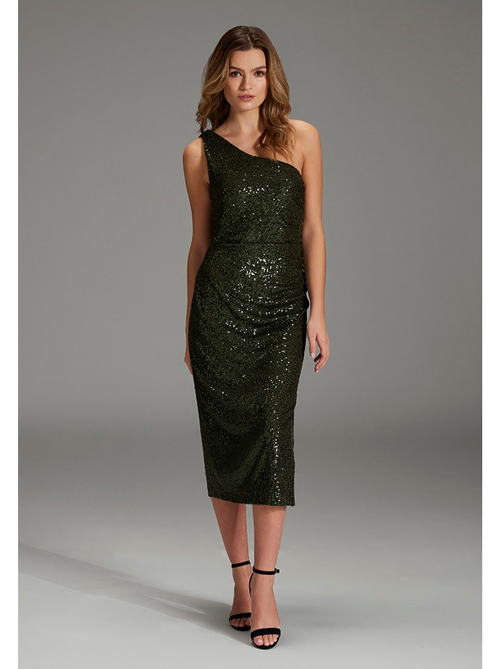 SWING Sukienka w kolorze ciemnozielonym rozmiar: 44