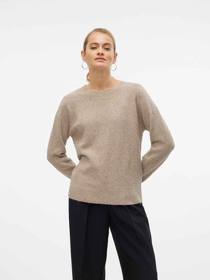 Vero Moda Sweter w kolorze beżowym rozmiar: M