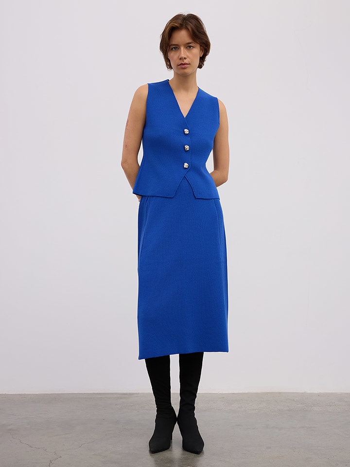 BGN Spódnica w kolorze niebieskim rozmiar: 36