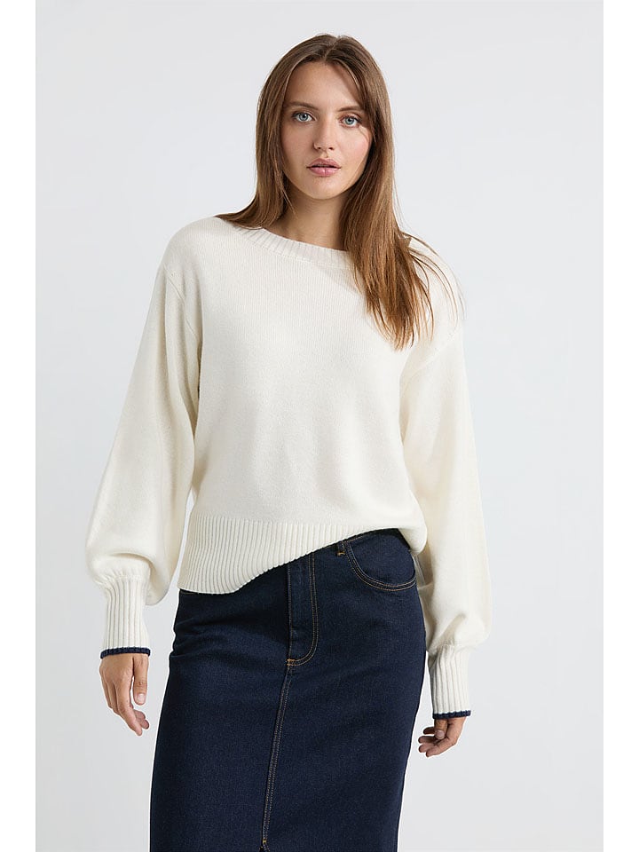 Josephine & Co Sweter "Arno" w kolorze kremowym rozmiar: L