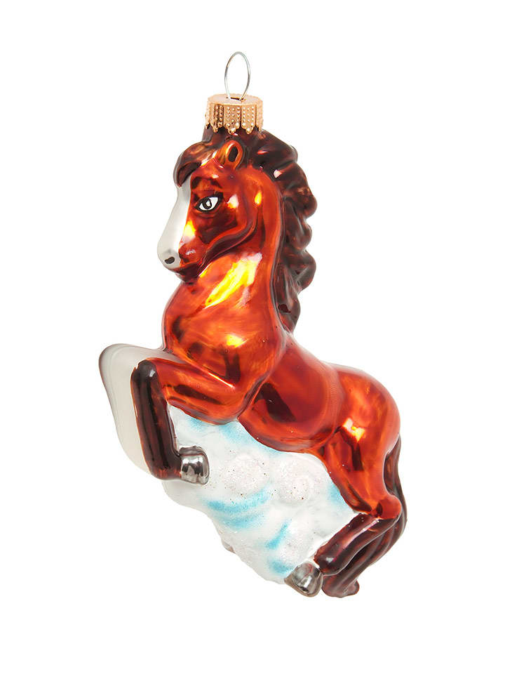 Krebs Glas Lauscha Ozdoba choinkowa w kolorze brązowym - wys. 8 cm rozmiar: onesize