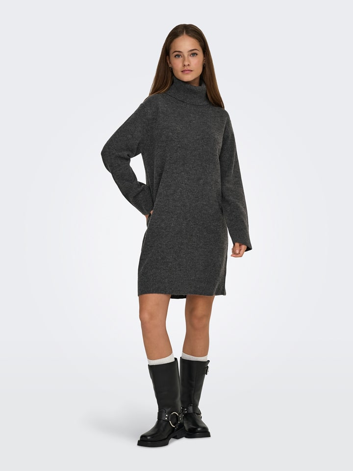 ONLY Sukienka dzianinowa w kolorze antracytowym rozmiar: M