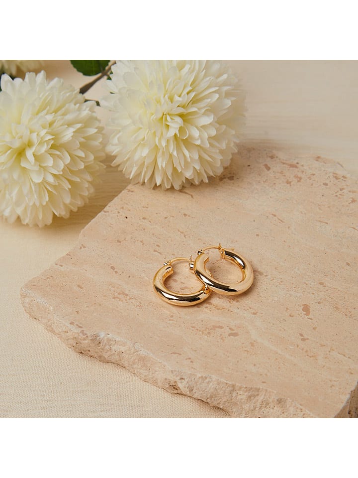 Heliophilia Pozłacane kolczyki-kreole rozmiar: onesize