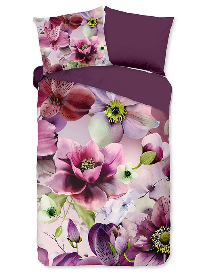 Pure Komplet pościeli "Chimai" w kolorze fioletowym z mikrofibry rozmiar: 135x200 cm