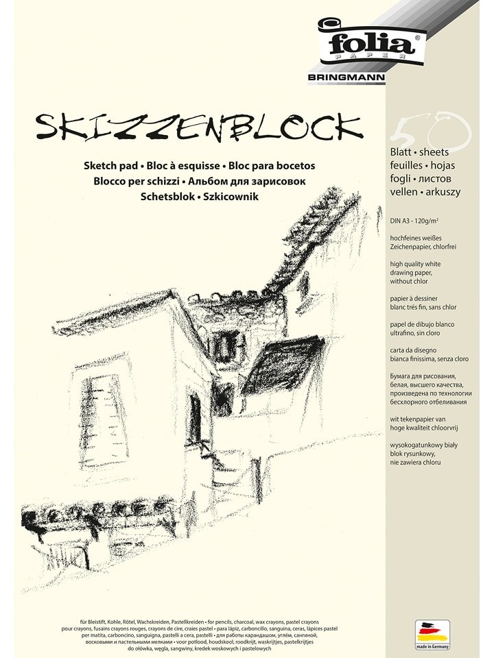 folia PAPER Papier (50 szt.) w kolorze białym do szkicowania - A3 rozmiar: onesize