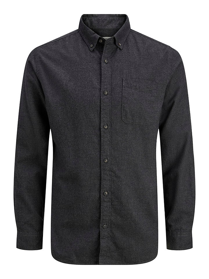 Jack & Jones Koszula - Slim fit - w kolorze antracytowym rozmiar: S