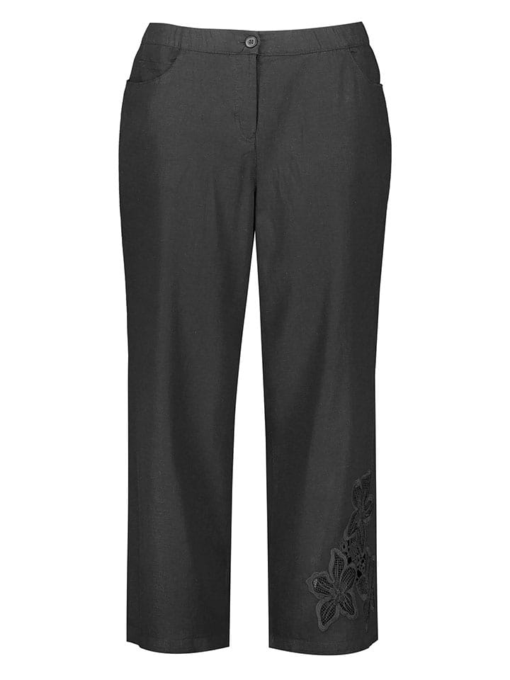 SAMOON Spodnie w kolorze czarnym rozmiar: 48