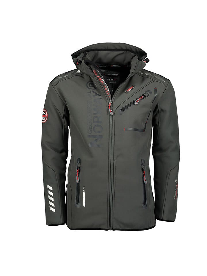 Geographical Norway Kurtka softshellowa "Royaute" w kolorze antracytowym rozmiar: 152