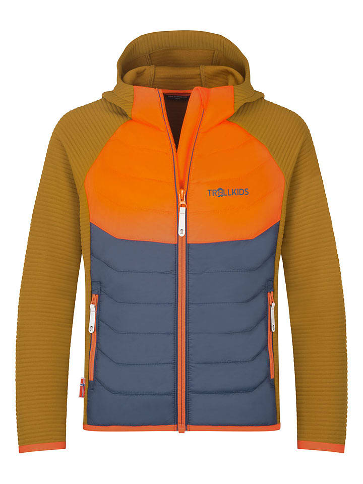 Trollkids Kurtka przejściowa "Sirdal" w kolorze jasnobrązowo-niebieskim rozmiar: 92