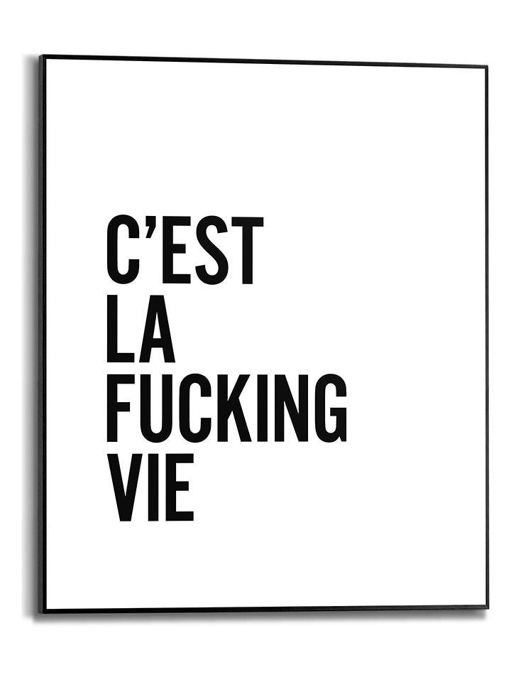 Orangewallz Druk artystyczny "La Vie" w ramce rozmiar: 40x50 cm