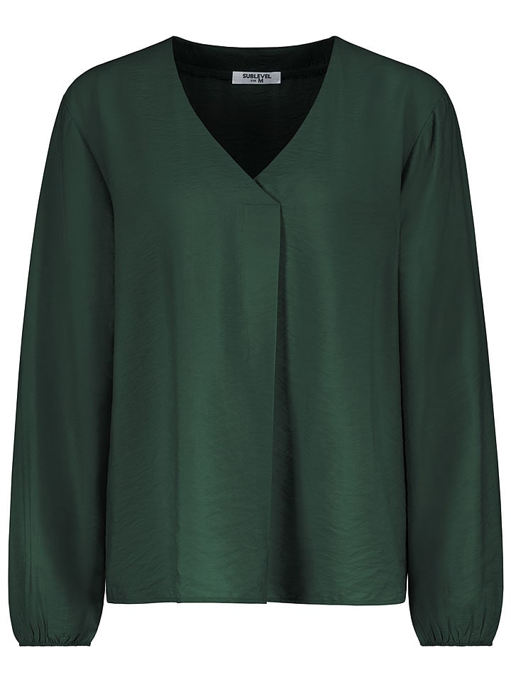 Sublevel Bluzka w kolorze ciemnozielonym rozmiar: XL