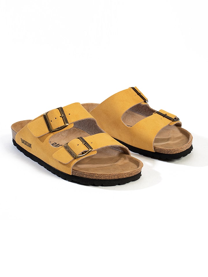 BACKSUN Klapki "Bali" w kolorze żółtym rozmiar: 36