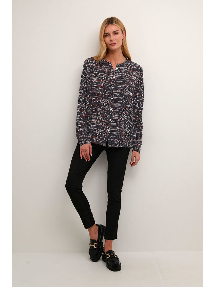 Kaffe Bluzka w kolorze czarno-brązowym rozmiar: 38