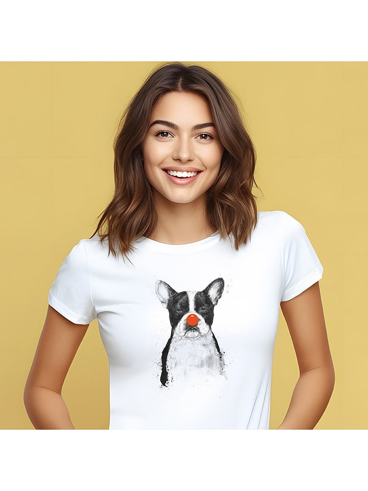 WOOOP Koszulka "I´m not your clown" w kolorze białym rozmiar: XL