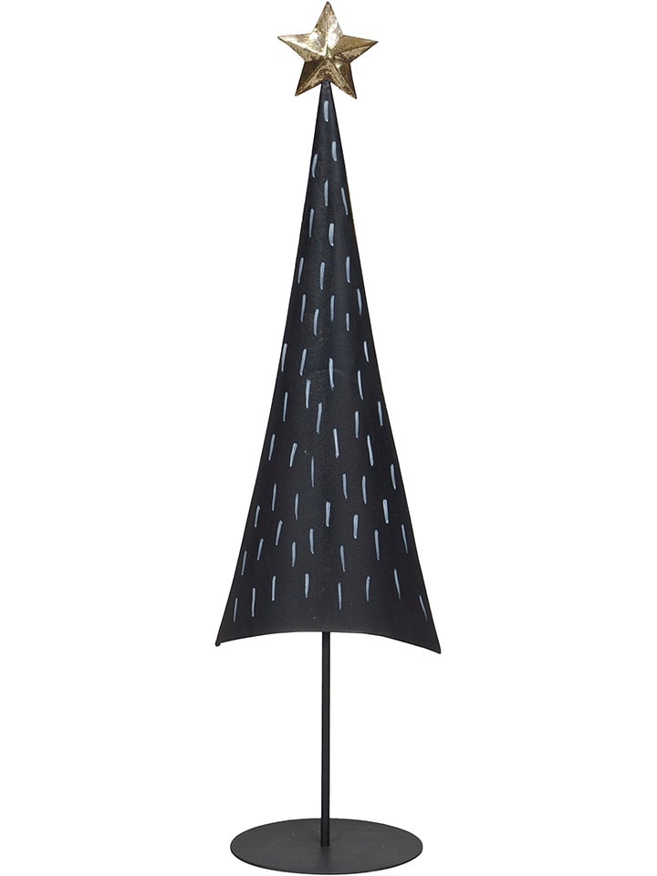 POSIWIO Figurka dekoracyjna "Tree" w kolorze czarnym - 13 x 49 cm rozmiar: onesize