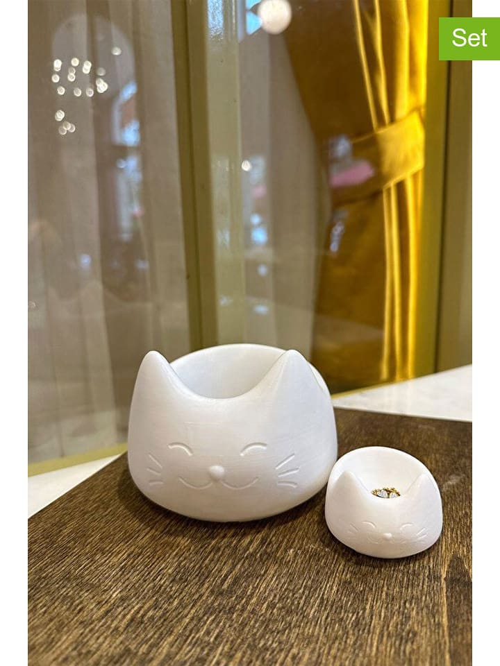 ABERTO DESIGN Dekoracje (2 szt.) w kolorze białym rozmiar: onesize