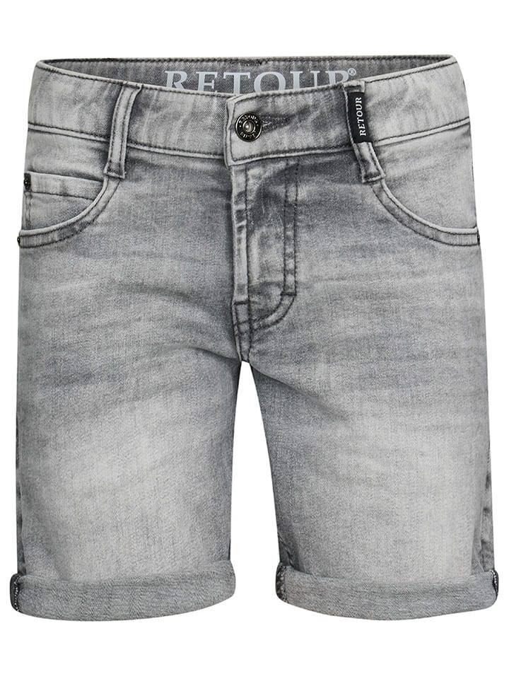 Retour Szorty dżinsowe "Brecht" w kolorze szarym rozmiar: 134