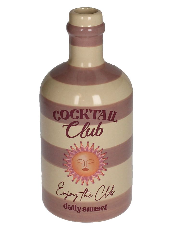 Kersten Wazon "Cocktail" w kolorze beżowo-fioletowym - wys. 21 x Ø 9,5 cm rozmiar: onesize