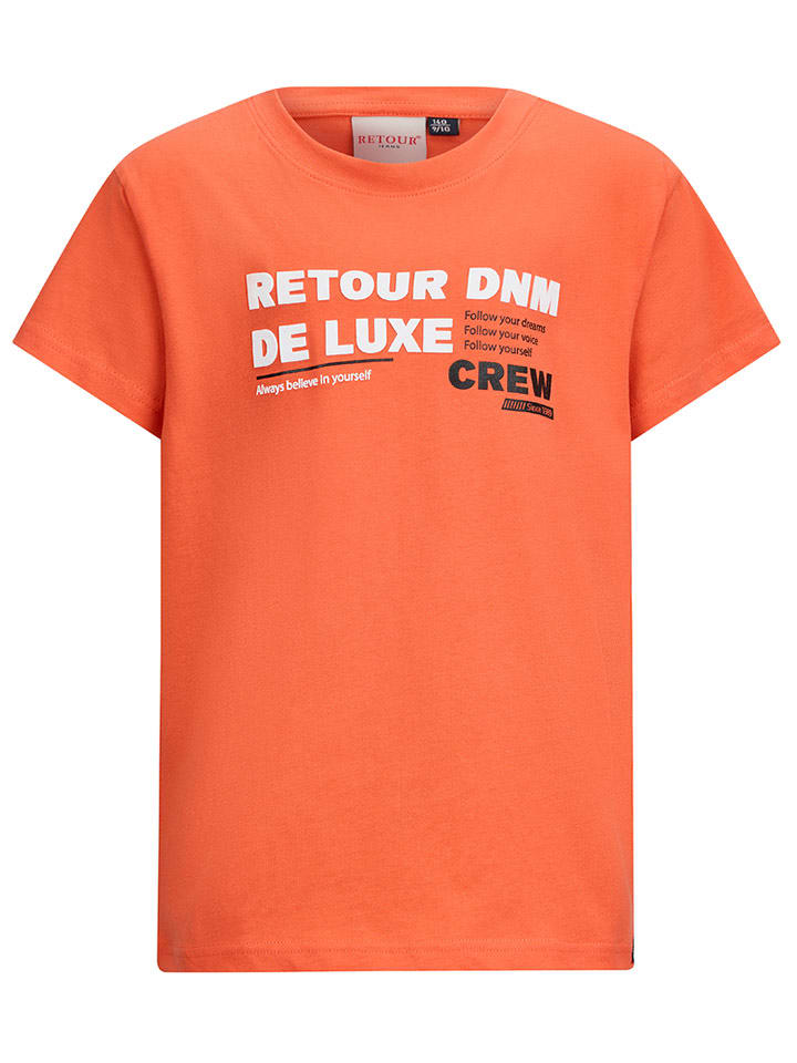 Retour Koszulka "Zeb" w kolorze pomarańczowym rozmiar: 128