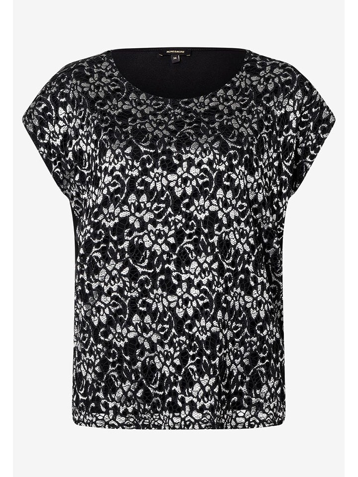 More & More Bluzka w kolorze czarno-szarym rozmiar: 42