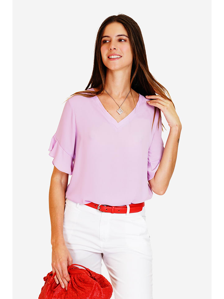 ASSUILI Bluzka w kolorze lawendowym rozmiar: 36