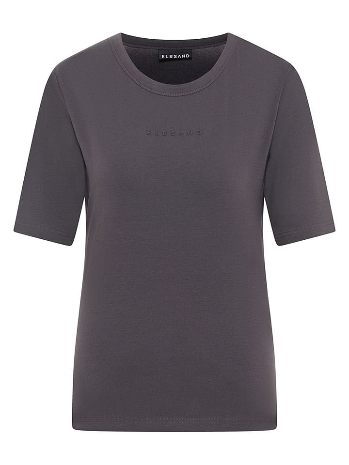 ELBSAND Koszulka "Siva" w kolorze szarym rozmiar: S