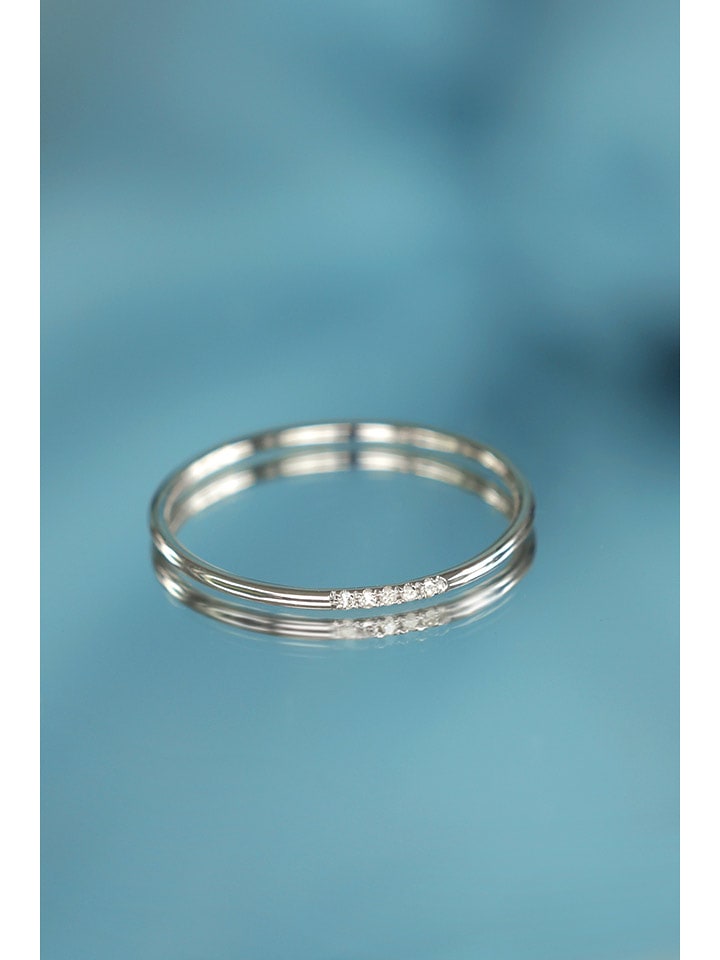 DIAMANTA Złoty pierścionek "Alliance Humilité" z diamentami rozmiar: 55