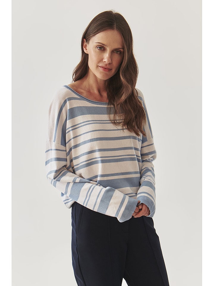 TATUUM Sweter w kolorze błękitno-białym rozmiar: XL