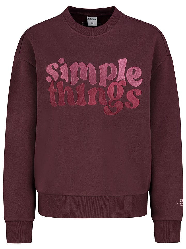Sublevel Bluza "Elsa" w kolorze bordowym rozmiar: XS