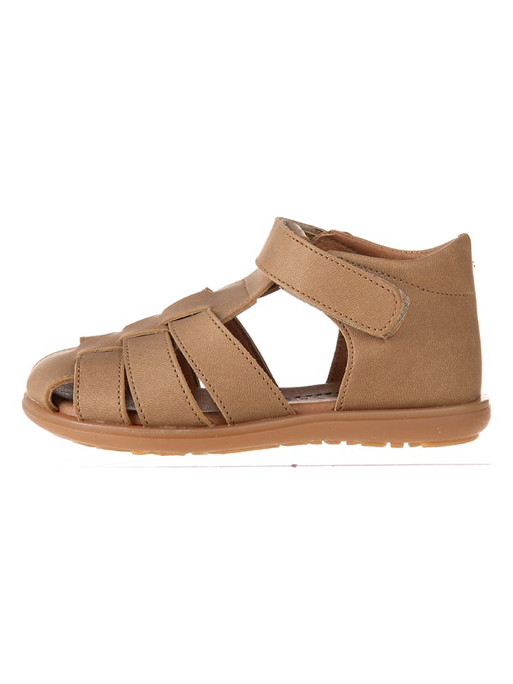 kmins Skórzane półsandały w kolorze jasnobrązowym rozmiar: 31