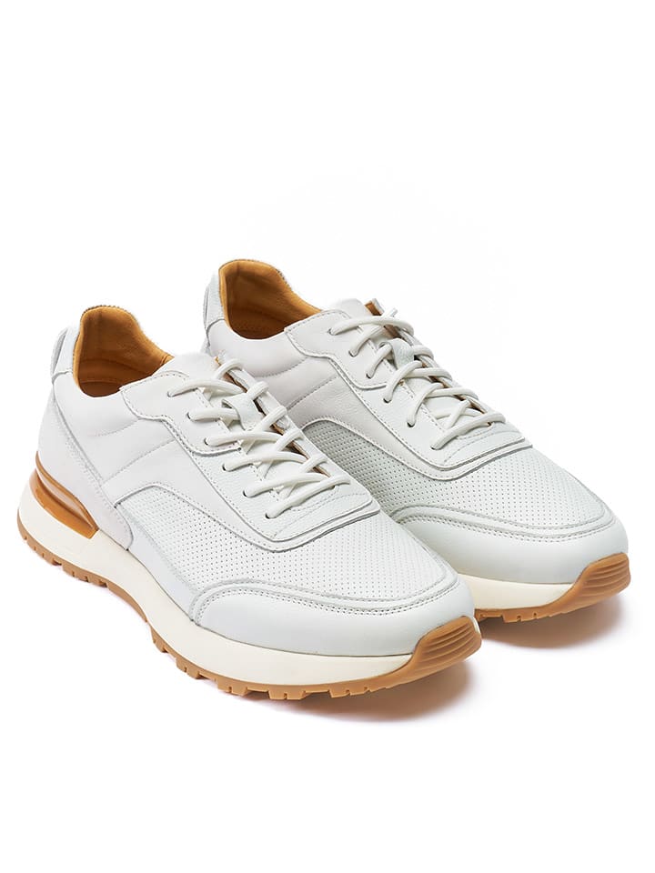 British Passport Skórzane sneakersy w kolorze białym rozmiar: 46